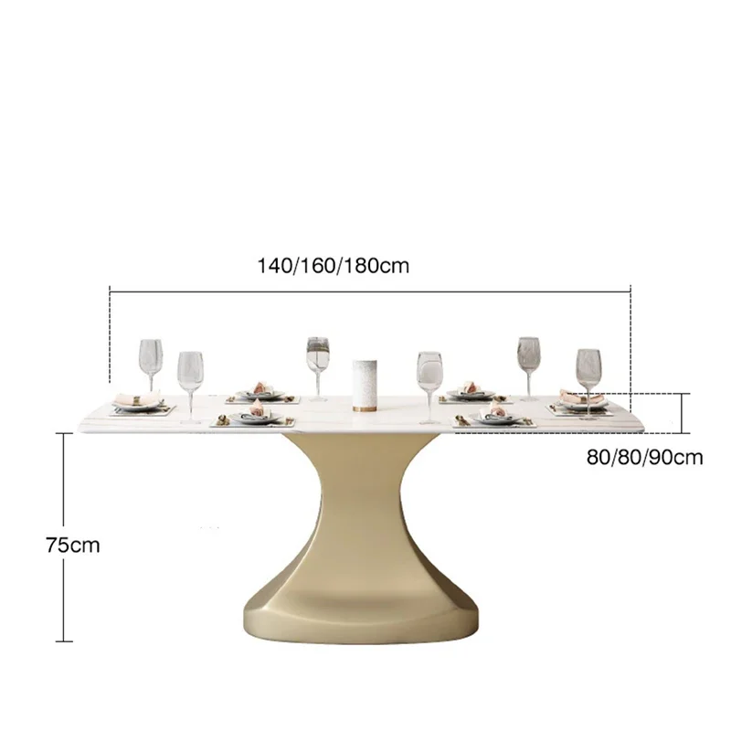 Indywidualny stół do jadalni Ogród Stoliki kawowe Wyspy kuchenne Zestawy mebli Nowoczesna kawiarnia Living Mesas De Comedor Dinning Luxury WX