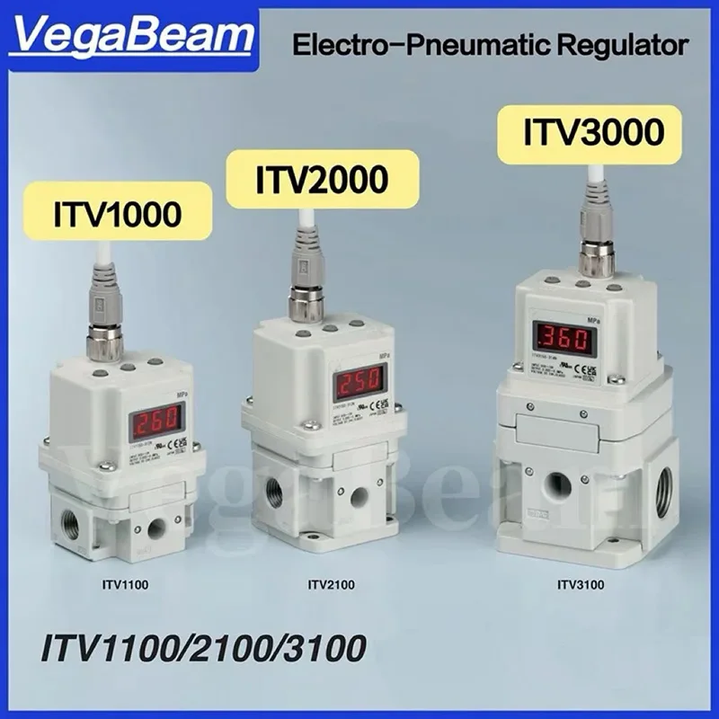 

ITV2050312L/042L Proportional Valve ITV1030 ITV1050 ITV2050 Series Electro-Pneumatic Pressure Regulator for Laser Cutting Machin