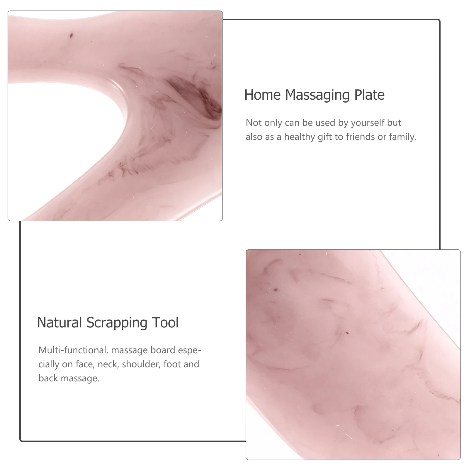 

2 Pcs Natural Beeswax Massage Board Face Scraper Tool Long Durable Smooth Multi Functional Home Massaging Plate Skin Friendly