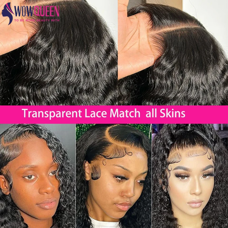 26inch 6x4 Curly Glueless Wigs Human Hair Ready To Wear Pre-Cut Lace Closure Wig Water Wave Brazilian Lace Front Wigs On Sale