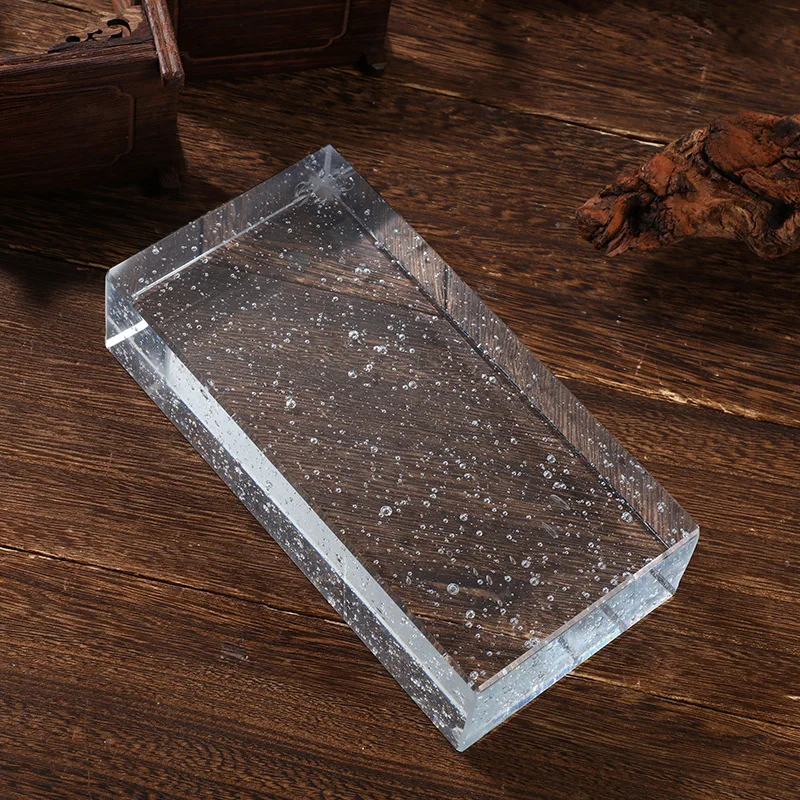 Transparent honeycomb solid glass brick, living room entrance decorative partition