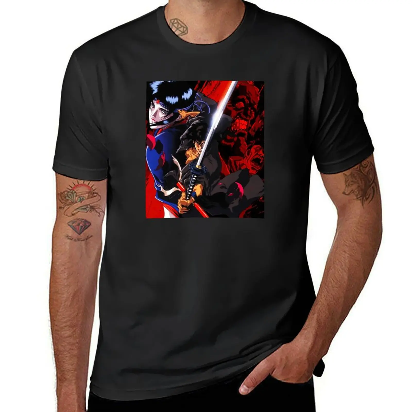 

Ninja Scroll Jubei & Kagero T-Shirt anime shirt luxury t-shirt funny meme t-shirts quick drying Men's t-shirts
