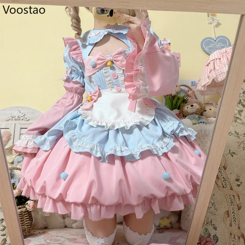 Vintage Gothic Lolita Op Dress Women Victorian Y2k Punk Oath Maid Princess Party Dresses Girls Harajuku Sweet Cute Evening Dress