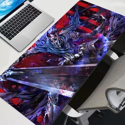 Cool Large Anime Mouse Pad Dark Souls Laptop Gaming Accessories Keyboard Mousepad Computer Gamer Non Slip Desk Mat Home Carpet