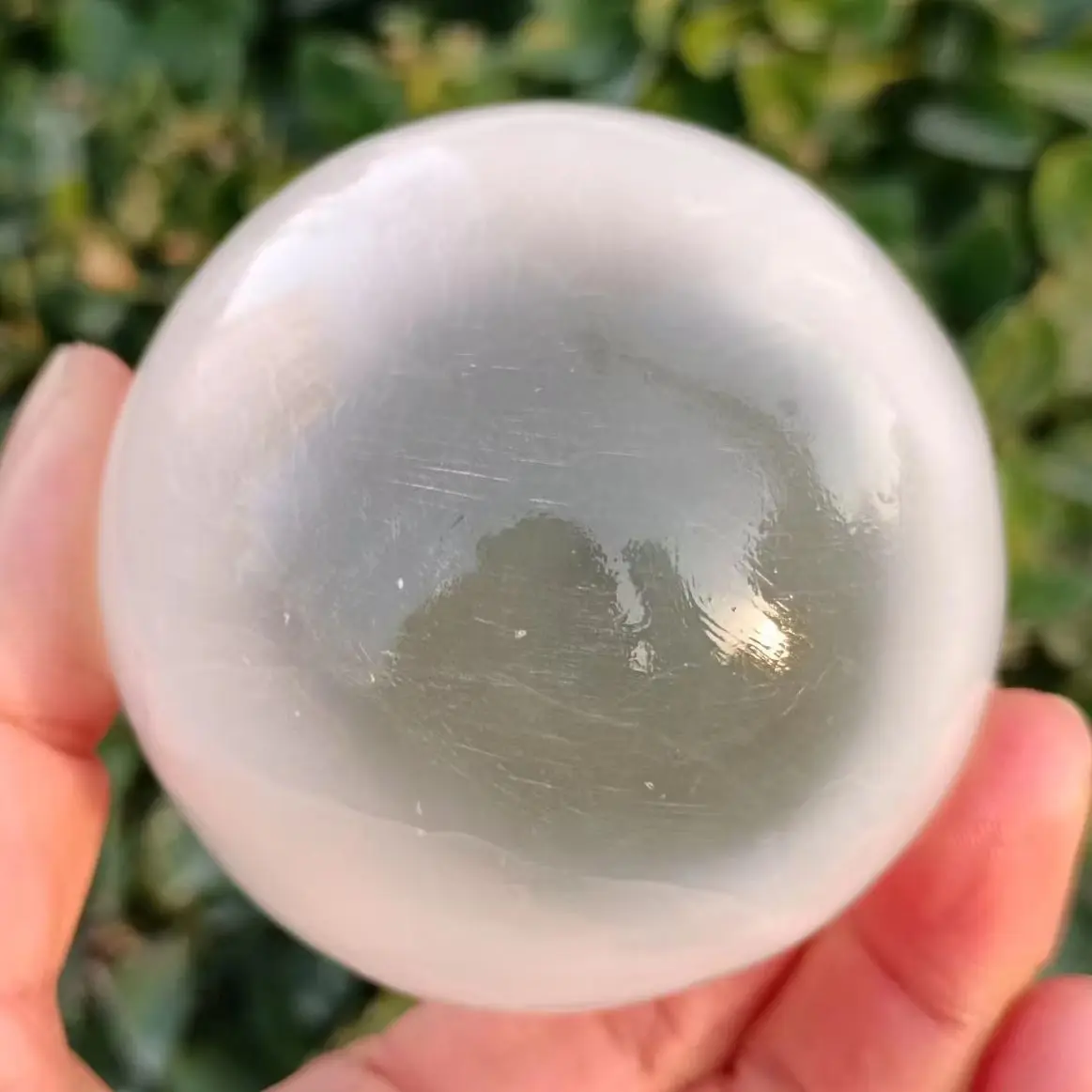 Natural Formed! White Transparent Selenate Balls, Quartz Crystal Gypsum Balls, Minerals, Reiki, Therapeutic