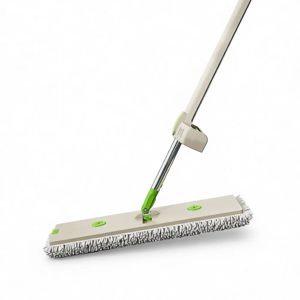 Advanced Flat Floor Mop Hands Free Self Wringing Mop With High Absorption Chenille Pads For Efficient Interior Cleaning