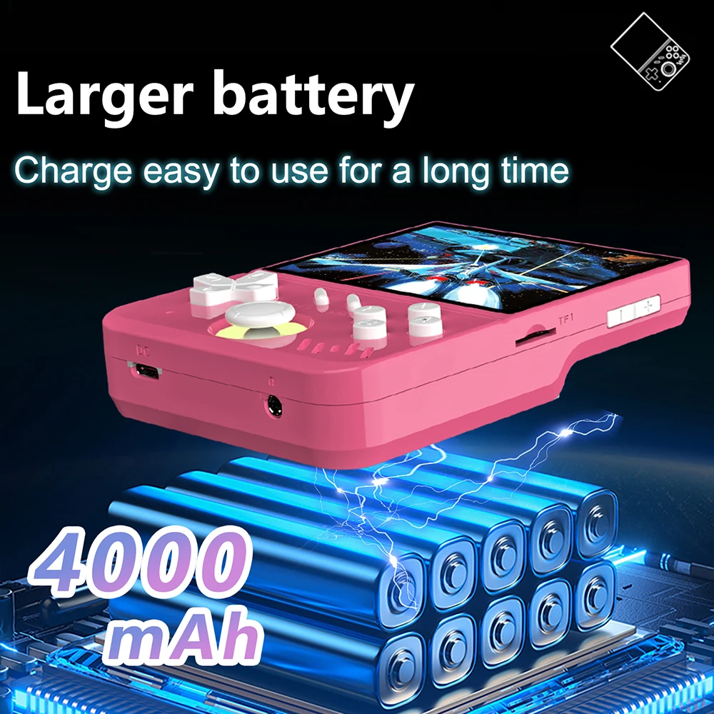 Minha mini console de jogos portátil retrô de 128 GB com tela IPS de 3,5 polegadas Sistema Linux com mais de 22000 jogos para PS3/PS2/PS1/PSP/N64 para presentes