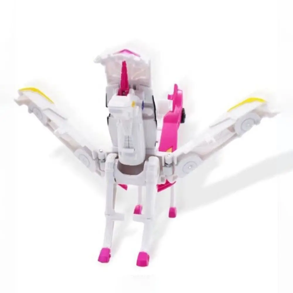 Nuevo coche Pegaso alado que se transforma en un unicornio, juguete de plástico, modelo de coche deslizante inercial, coche de carreras de juguete para niños y niñas