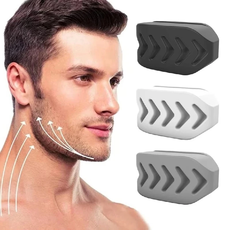 Ejercitador de línea de mandíbula de silicona, pelota para masticar, tóner Facial para Fitness, entrenador muscular de cara y cuello, ejercitador de mejillas y barbilla, Jawliner