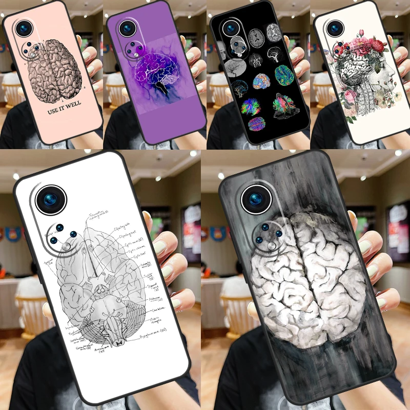 Anatomy Brain Case For Honor Magic 5 Lite 6 Pro 50 70 90 Honor X8b X9b X6 X7 X8 X9 X6a X7a X8a X9a Cover