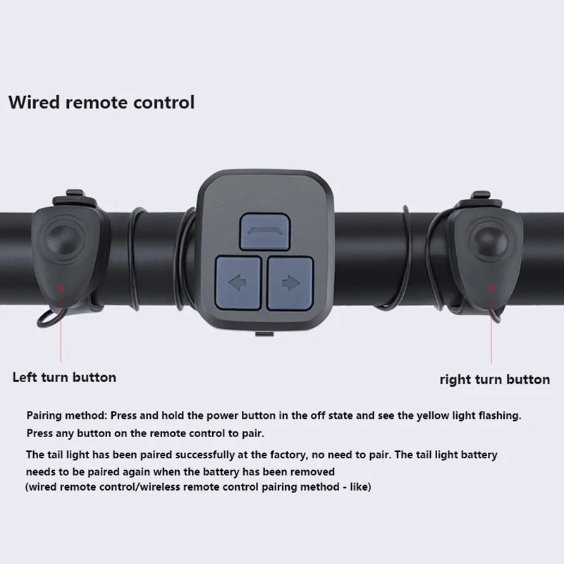 Wireless bike Brake light version Flash Safety Rear Turn Bicycle Wireless Remote Control turning light