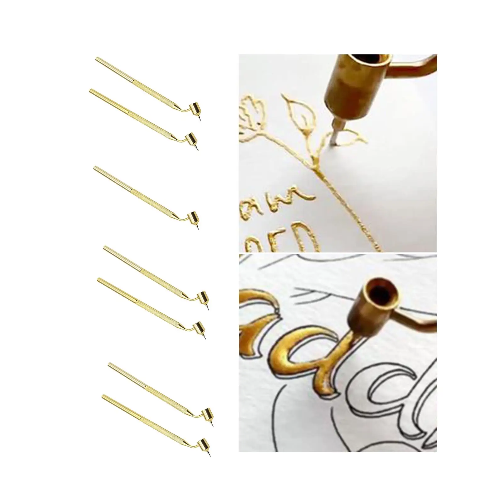 Detailing Fine Line Slant Pen Fluid Paint Applicator for Art Drawing Lettering Touch Up Marking DIY Creative Work