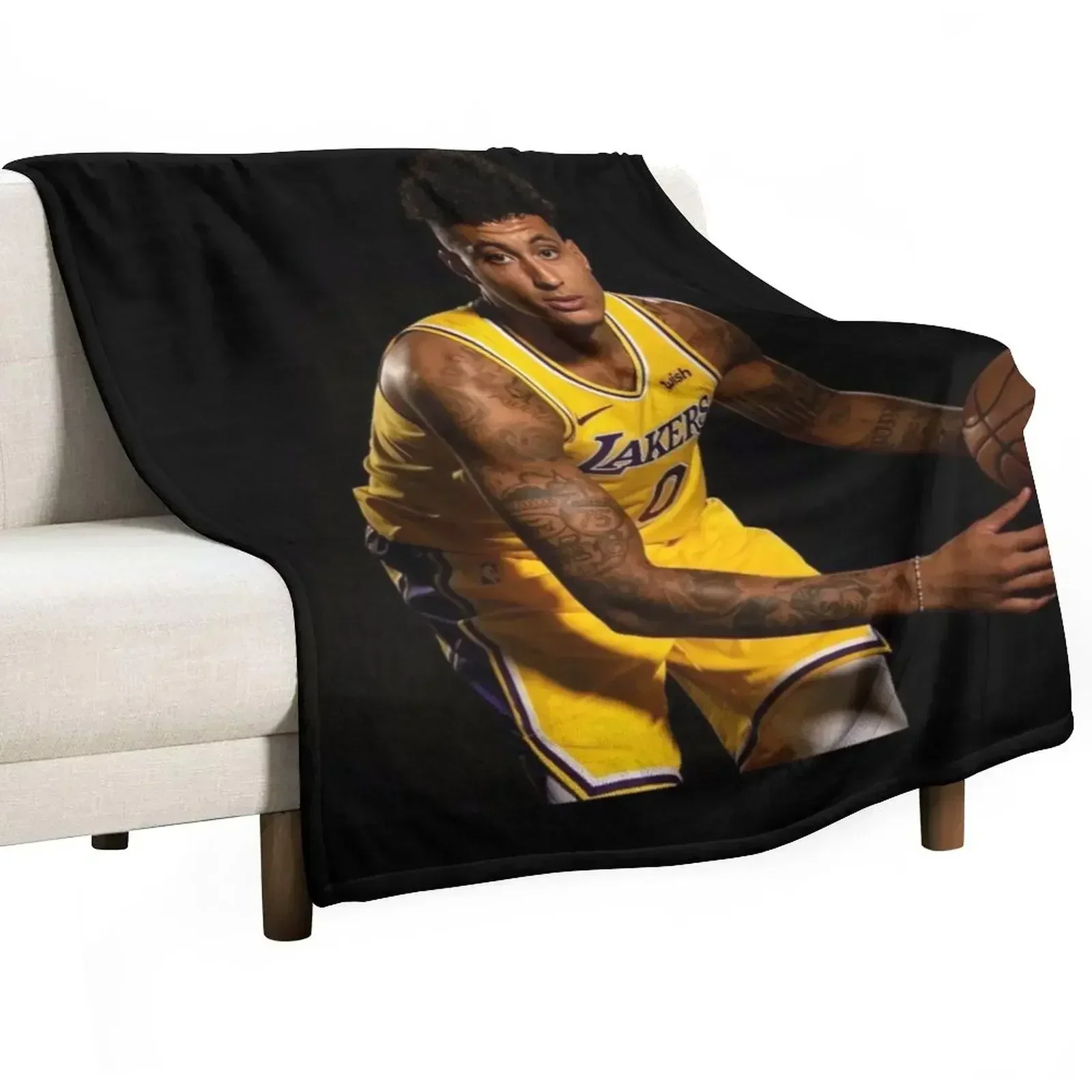 kyle kuzma Throw Blanket Nap Travel Blankets For Baby Blankets