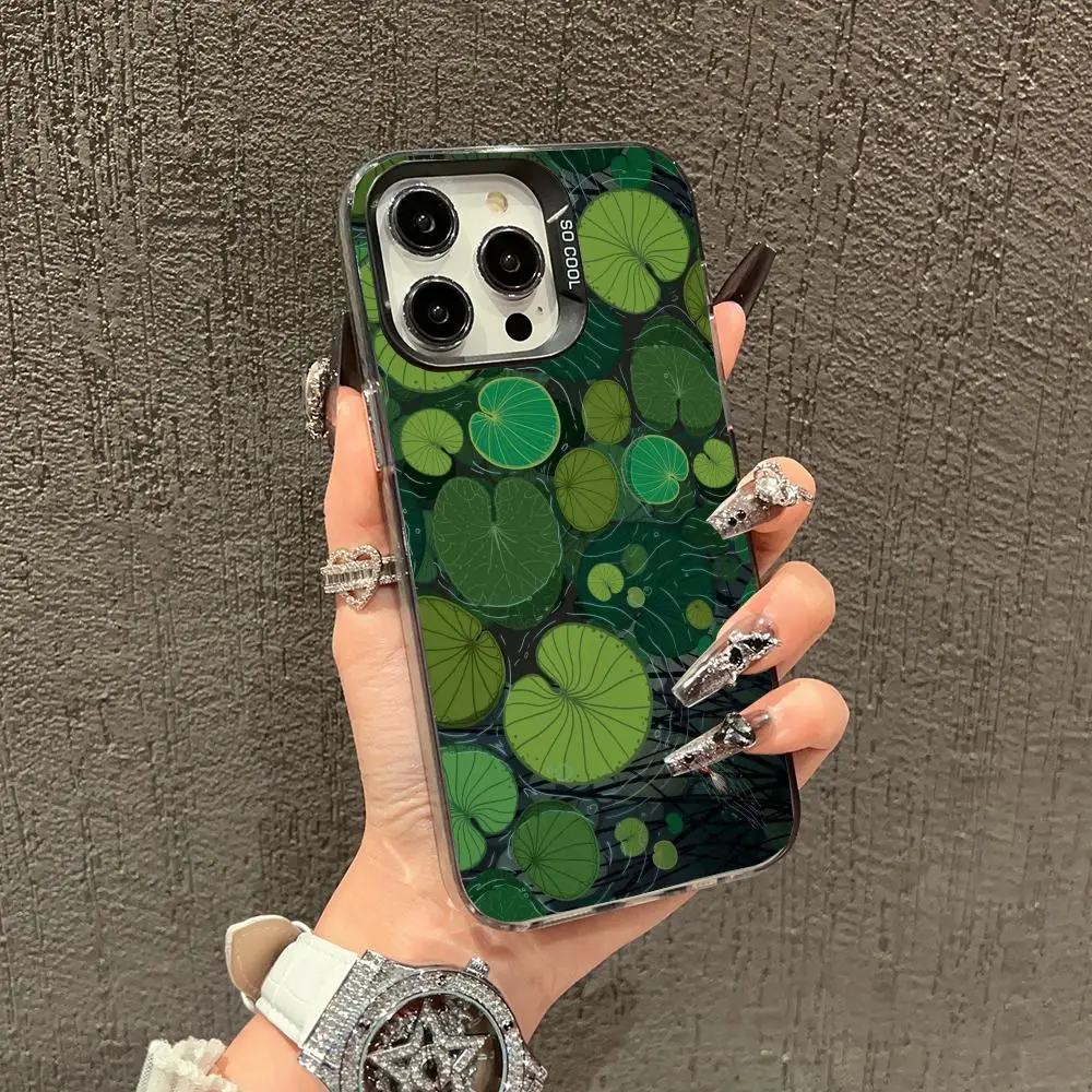 حافظة لوتس ليف كوي لهاتف آيفون 17 16 15 14 13 12 11 برو/ ماكس/ بلس غطاء خلفي مقاوم للصدمات مضاد للبصمة #3