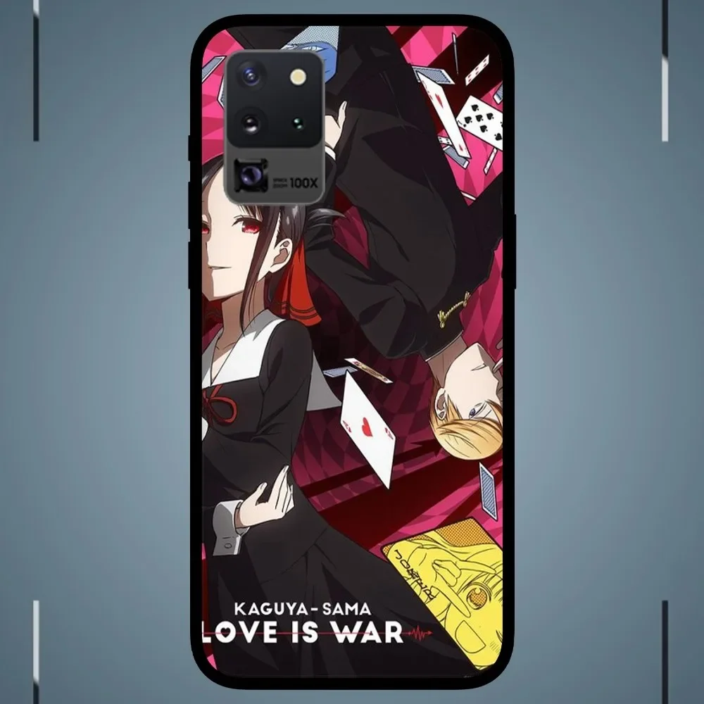 Bilibili Kaguya-sama Love Is War Phone Case For Samsung Galaxy S24 S23 S22 S21S20 FE Note9 10 Plus Ultra Lite5G Black Phone Case