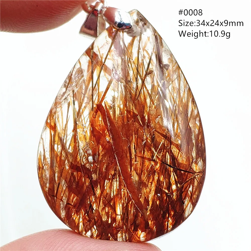 

Natural Black Gold Super 7 Rutilated Quartz Pendant Jewelry Copper Rutilted Necklace Women Men Jewelry AAAAAAA