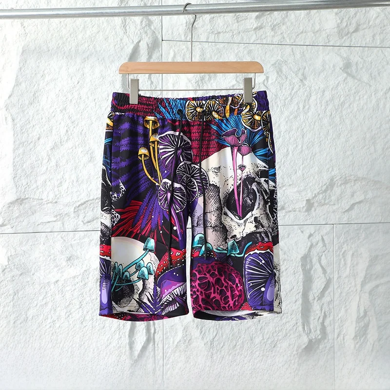 

New York Street Sle Qui Dry Breathable Summer orts Full Body Print Vaion Beach Faion Casual Pants for Young Men