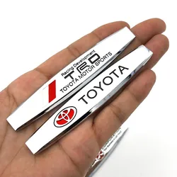 Pegatina de logotipo de metal 3D para coche, insignia deportiva VIP, calcomanía para Toyota Yaris Corolla Prius Auris CHR Camry RAV4 Avalon Avensis Sienna 4Runne