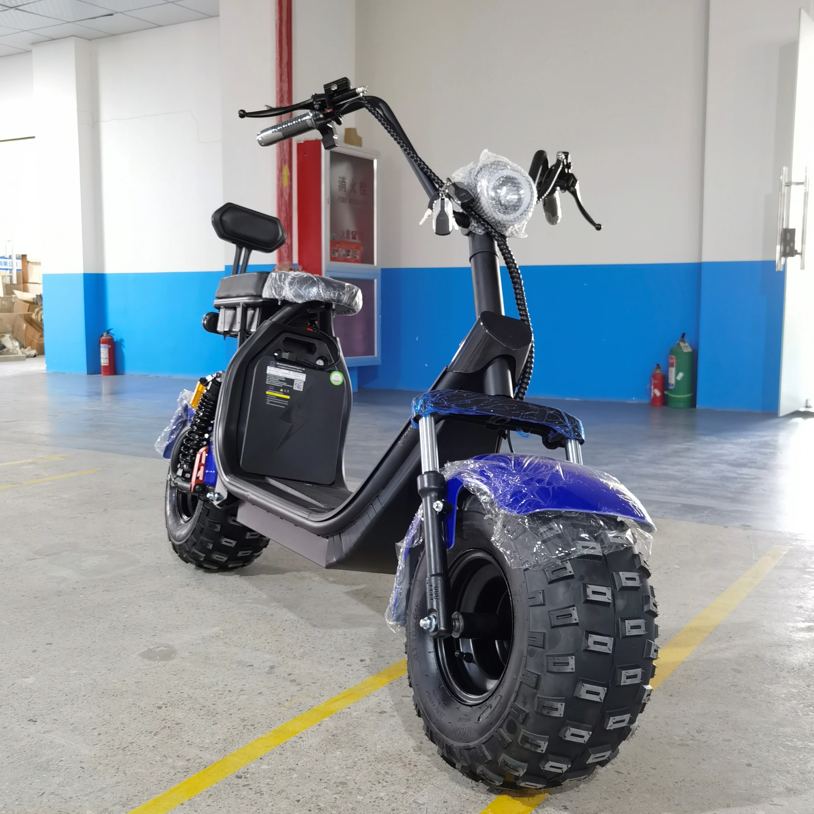 Warehouse Durable Rental 2 Wheel Electric Urban Coco Off-Road Electric Motorcycle 2000W/4000W with 60V 20Ah Dual Battery