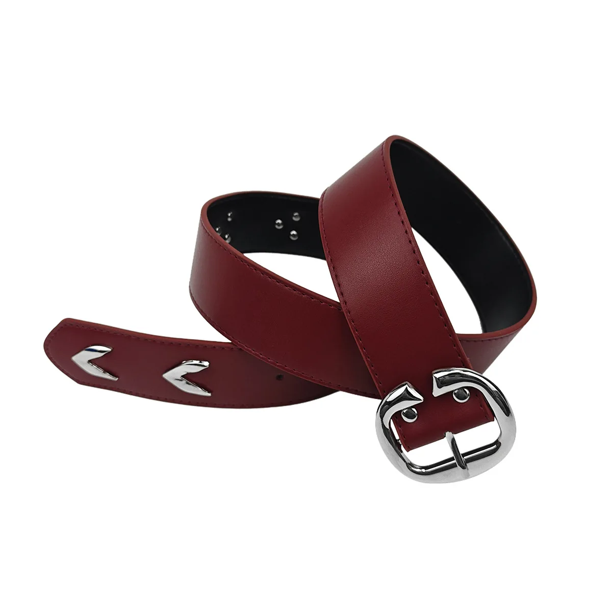 حزام نسائي فاخر جديد كاجوال كلاسيكي بإبزيم فضي مقاس كبير - زوج مع جينز وسراويل وفستان لهدايا مثالية