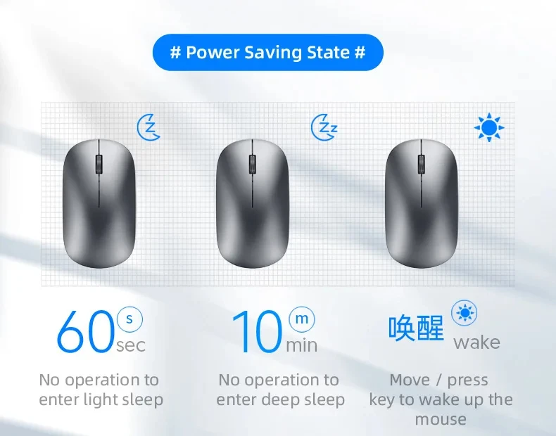 Xiaomi Silent Click Wireless Mouse Type-C شحن مكتب محمول مريح كمبيوتر محمول عالمي خفيف الوزن لعبة مكتب بدون ضوضاء #5