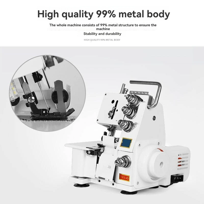 100W 3/4 Thread Electric Overlocker Professional Sewing Machine for Fabric Tailoring