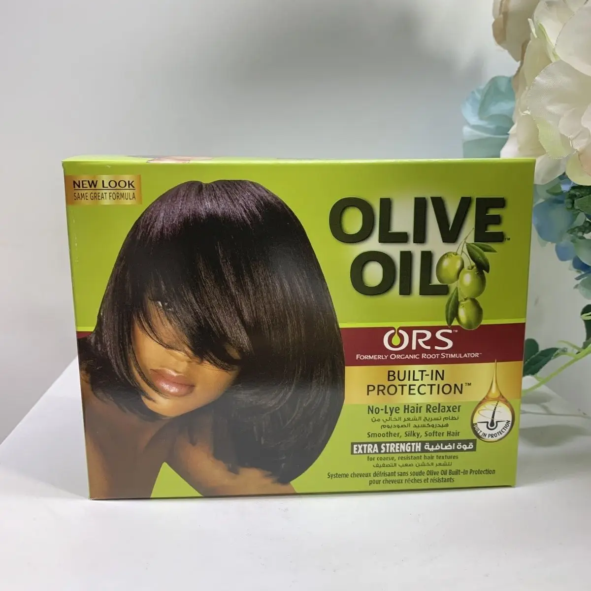 ORS Olive Oil No-Lye Hair Relaxer Kit Normal Strength for African Textured Hair
