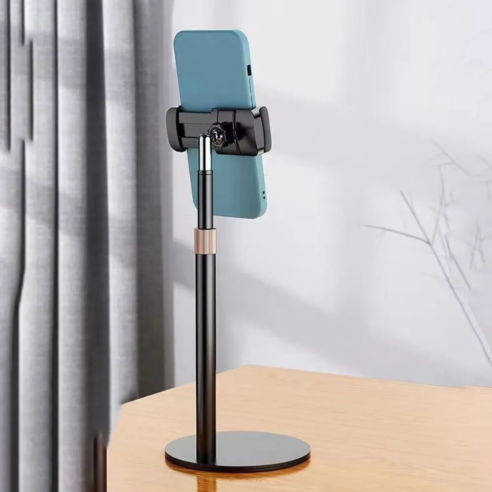 

Adjustable Height Telescopic Phone Stand Stable Base Portable Desktop Phone Holder 360° Rotate Universal Mobile Phone Bracket