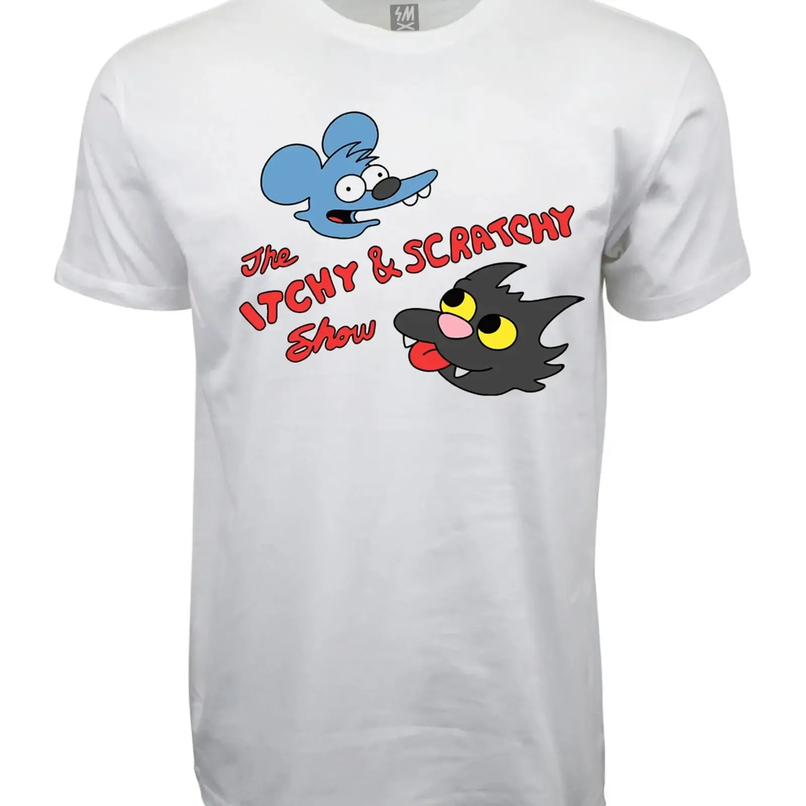 The Itchy And Scratch Show T shirt White Image 1 of 2 vintage Washed Comfortable designer clothes Soft Slightly Breathable