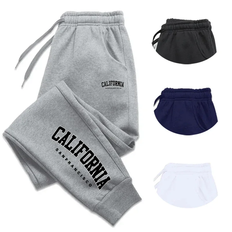 Women's Sweatpants Print Casual Baggy Pants Outdoors Fitness Sports Jogging Trousers Autumn Winter Fashion Versatile Sportswear