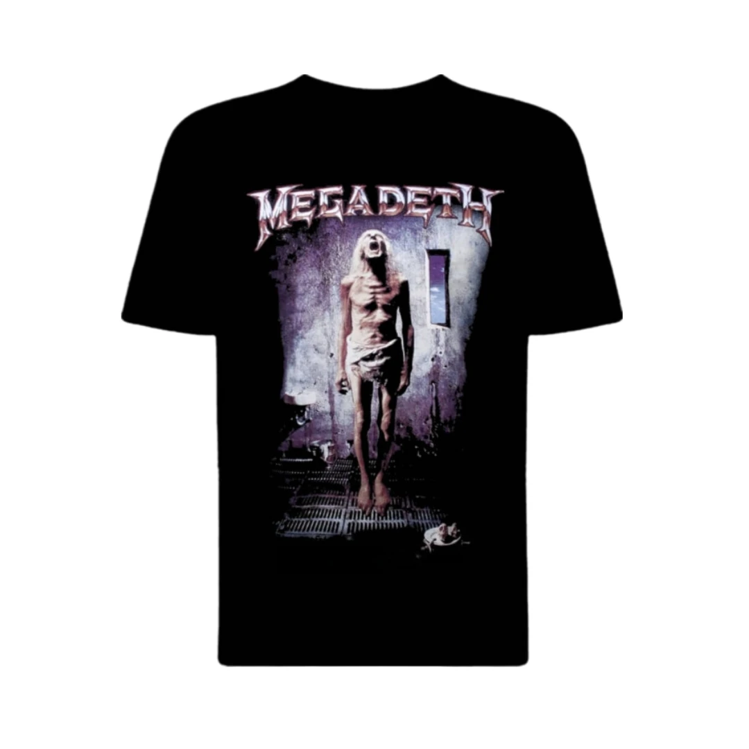 Megadeth Countdown To Extinction Pattern Printing T-Shirt Men Women T-shirt Summer Fashion Casual Street Hip-hop Classic T-shirt