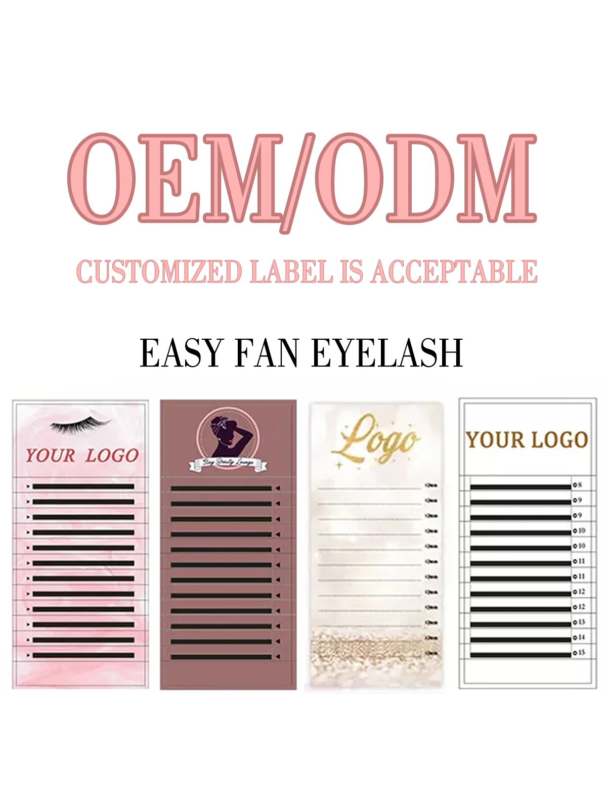 Customize 45trays/Lot Private Brand Easy Fan Lashes Extension ODM OEM Custom Eyelash Auto Blooming Mink Eye-Lash Makeup Supplier