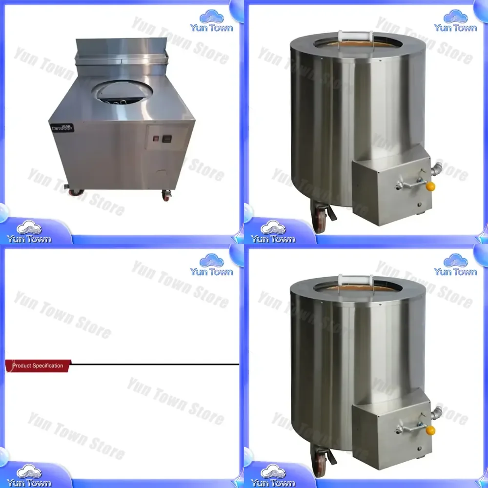 Edelstahl Tandoor Lehmofen für Outdoor-Kochen Grillen Backen BBQ Tragbares Umweltfreundliches Küchengerät für Zuhause