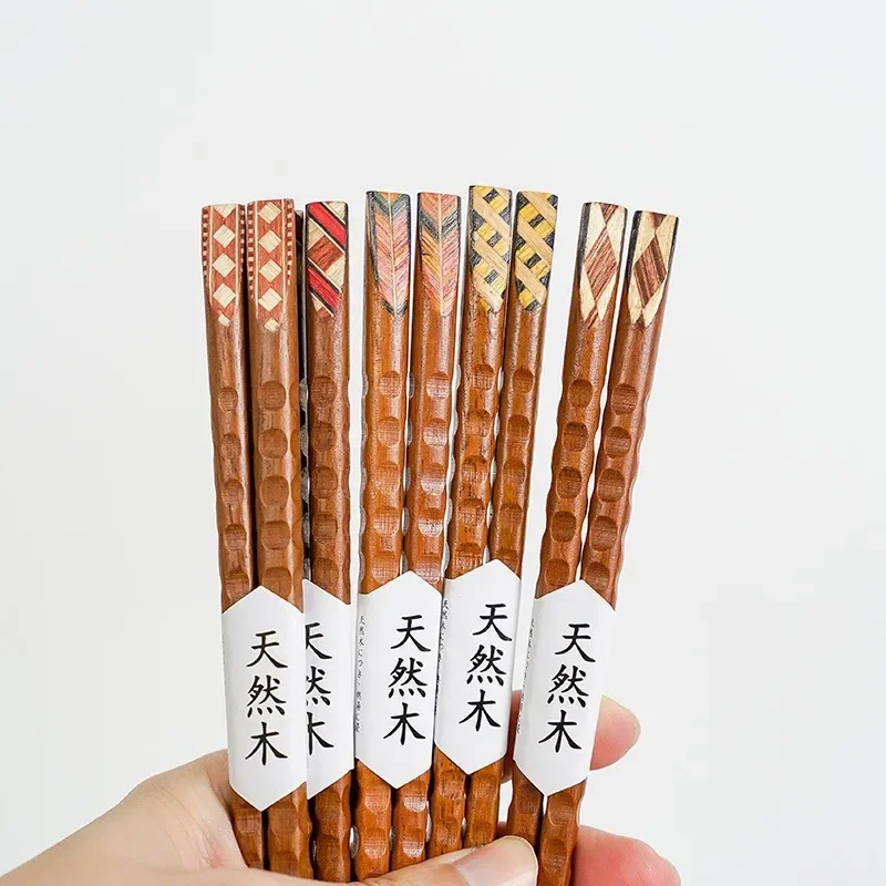 Handmade Japanese Natural Wood Iron Knives And Wooden Chopsticks  Sushi Chopsticks Set Value Gift Sushi Chinese food Tie line