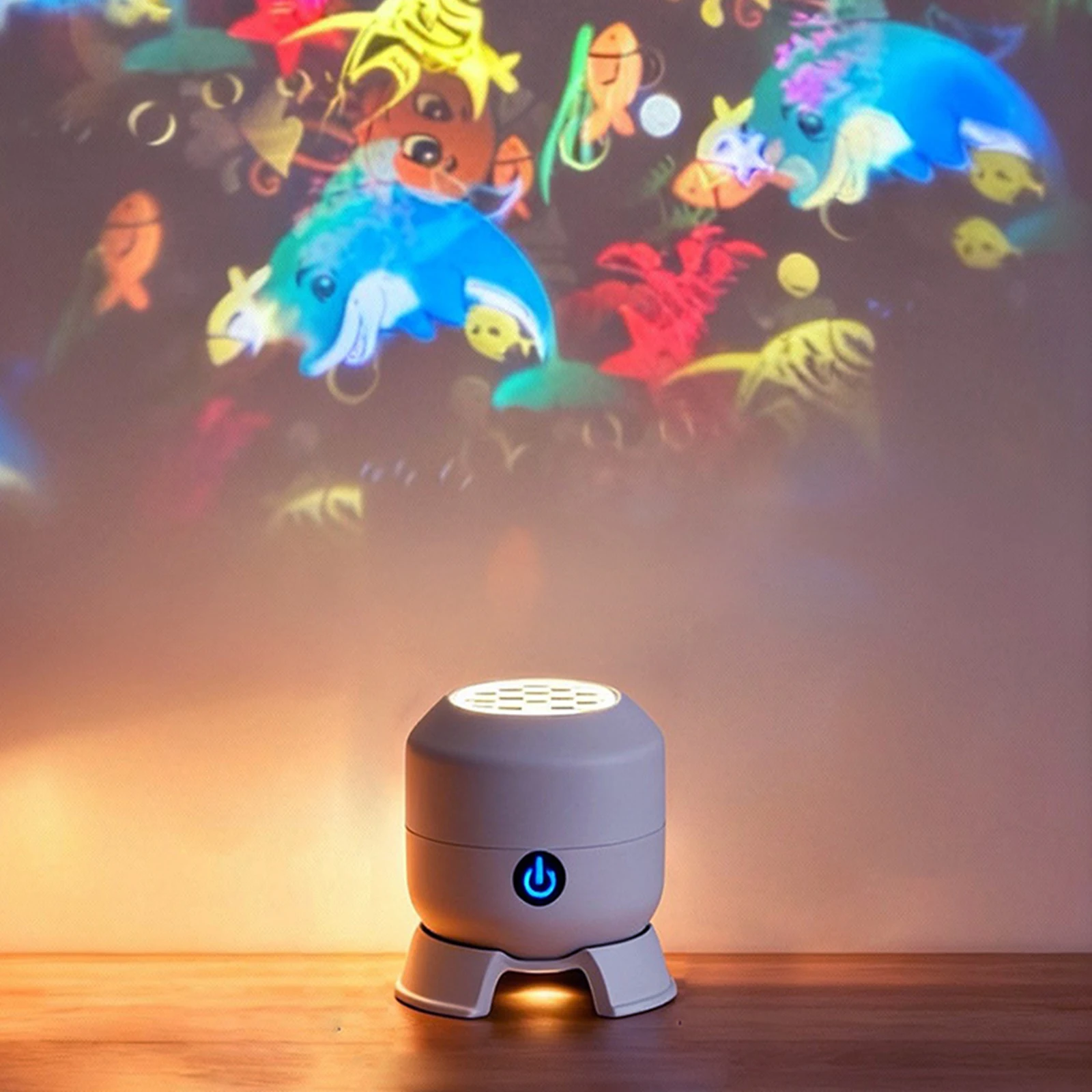 Dynamic Rotating LED Projector Lights with Base Dynamic Ambient Light Brightness Adjustable for Romantic Gifts Girl Women Mom