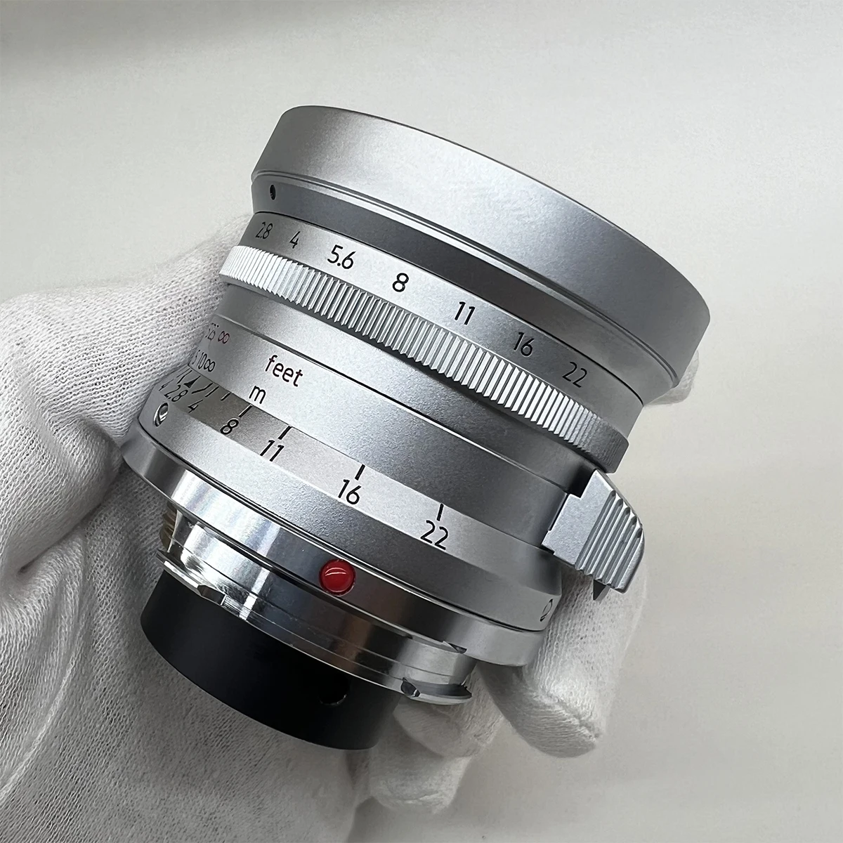 Light Lens Lab 28mm F2.8 Lens Nine Element Elmarit Rangefinder Chrome Sliver For Leica M M10 M11 M3 M6 M240 M240p M2 M6 M8