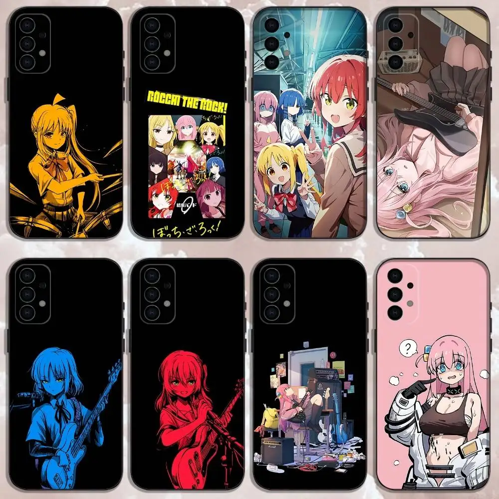 

B-Bocchi the Rock Hitori Phone Case For Samsung Galaxy A73,31,32,72,41,53,52,71,22,5G,Note,J7,8,9 Soft Black Cover