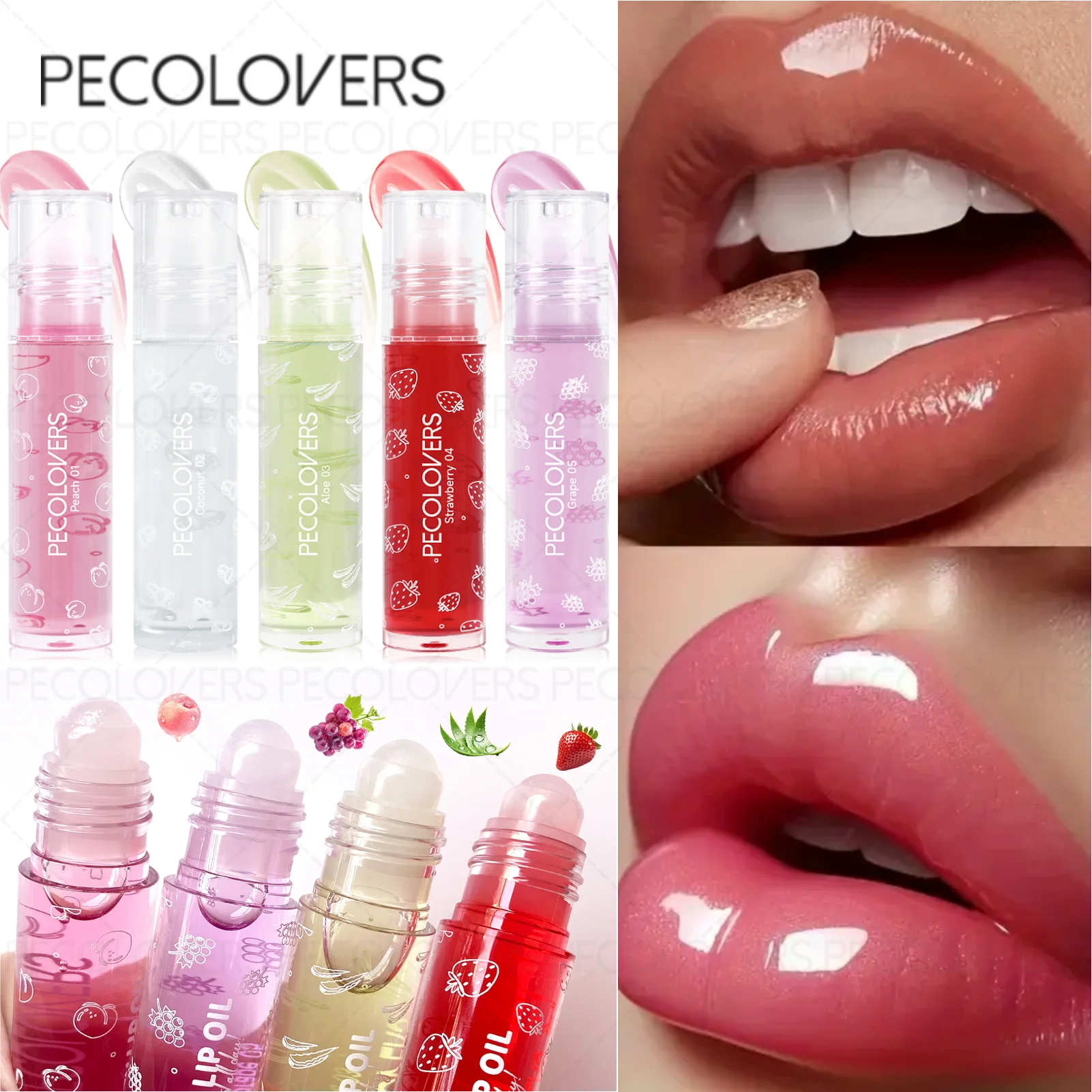 1PC langdurige ballipolie - hoogglans, hydraterend, voller lippen, verschillende opties, voor charmante make-up