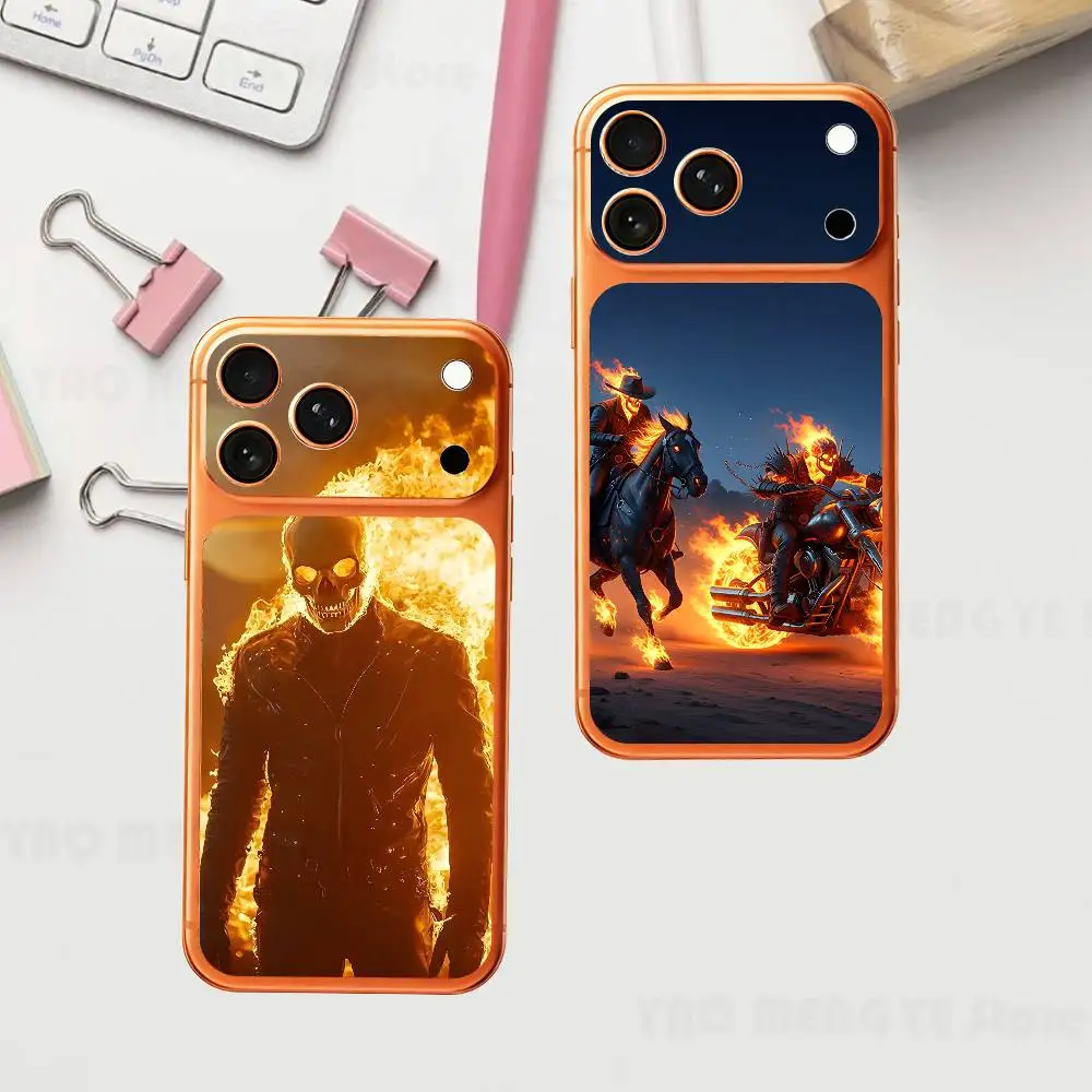 

Movie D-Dark G-Ghosts R-Rider For Iphone 17 Pro ProMax Back Protective Decorative Sticker Back Cover