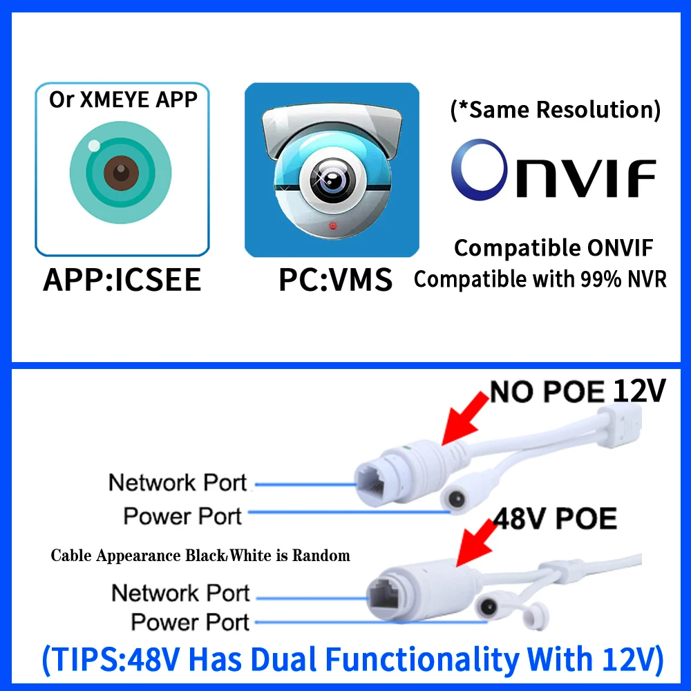 Imagem -02 - Opcional Lente de Metal ip Mini Câmera Poe Digital H.265 Onvif Segurança Pequeno Rosto Interior Humano Movimento Xmeye 5mp 2.8 mm 3.6 12 16