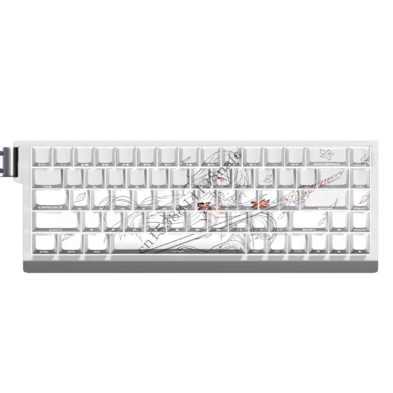 

594F Anime Keycaps Cartoon 74 Keys PBT Keycap Mechanical Keyboards Caps for 61 67 68 Keyboards Gaming Accessories