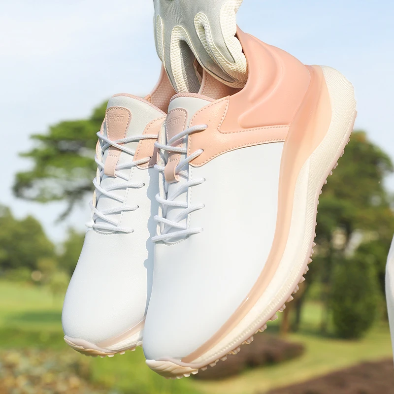 PGM Women Golf Shoes Shock Absorption Anti Slip Waterproof Sports Sneakers