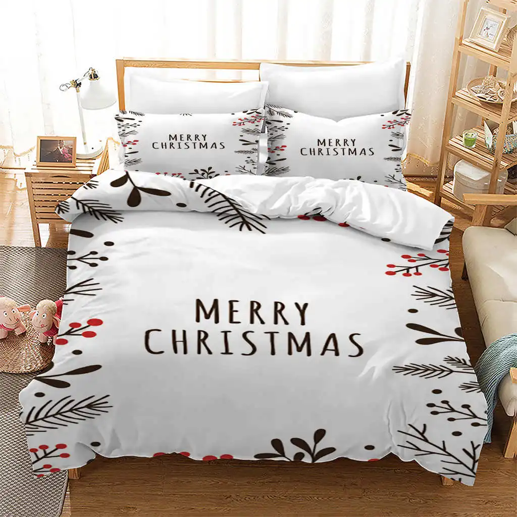 Duvet Cover Set Christmas Bedding Set 3d Bedding Digital Printing Bed Linen Queen Size New Year Fashion Design Children Gift