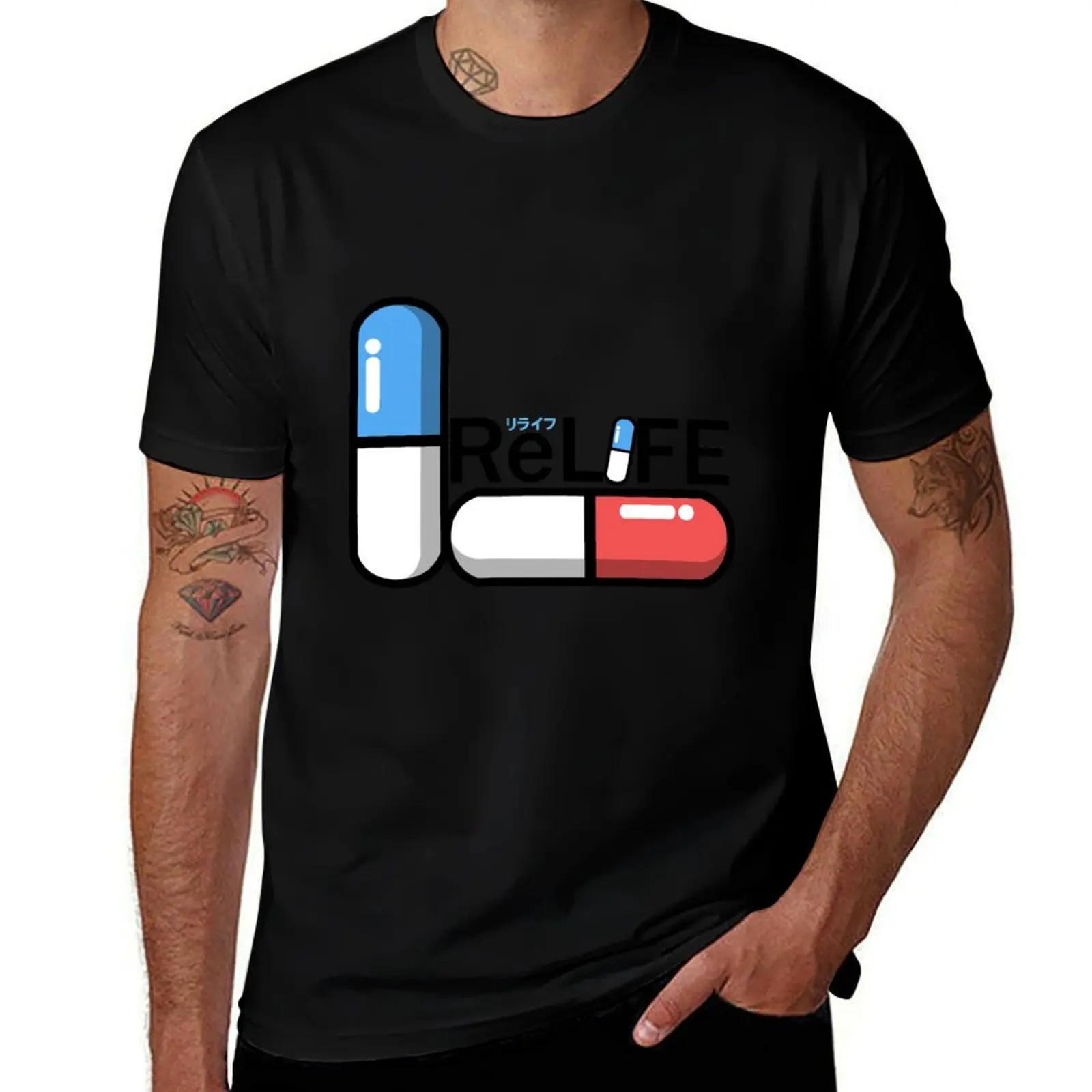 ReLIFE Capsules 3rd T-Shirt Large Size Casual Tee Shirt