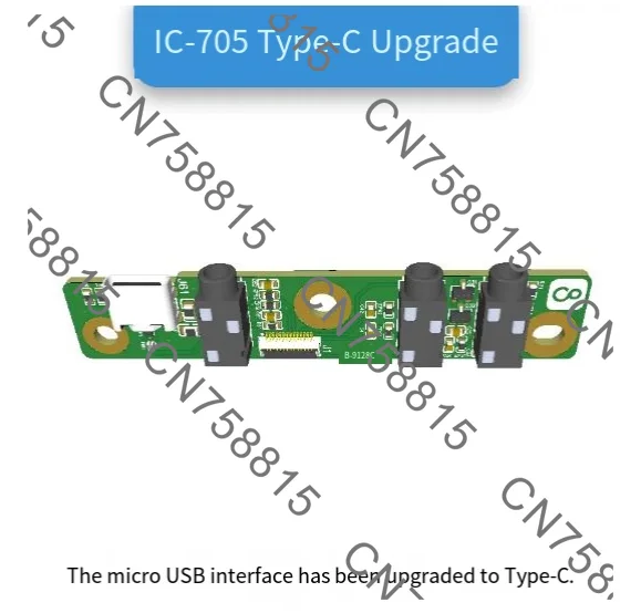 Type-C USB-C Interface Upgrade Board，IC-705 Amateur Radio Transceiver
