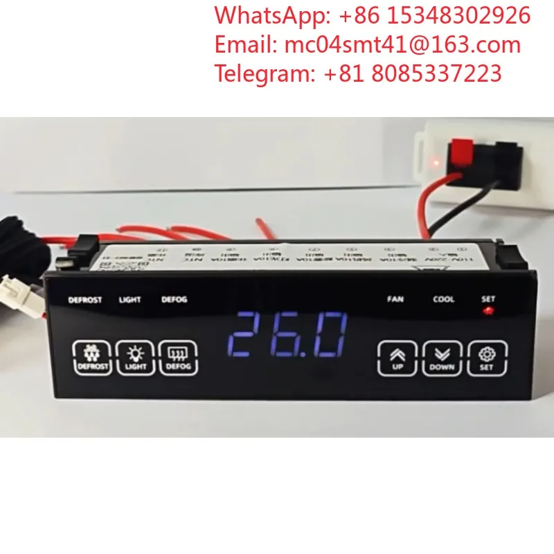 10 pcs ZY‑208 Smart Touch‑Screen Temperature Controller Digital Display Control Unit For Freezer Refrigeration FanLight Defrost
