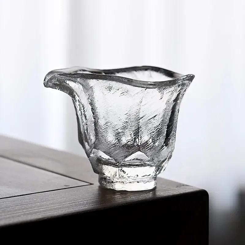 Japanese Style Wabi Sabi Glazed Tea Sea Crystal Handmade Fair Cup Multi Art Tea Set Ice Profound Ceramic Gongfu Tea Ware Tool