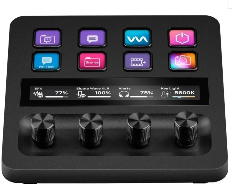 Black multifunctional  o adjustment, live broadcast guide switching station, programmable shortcut macro