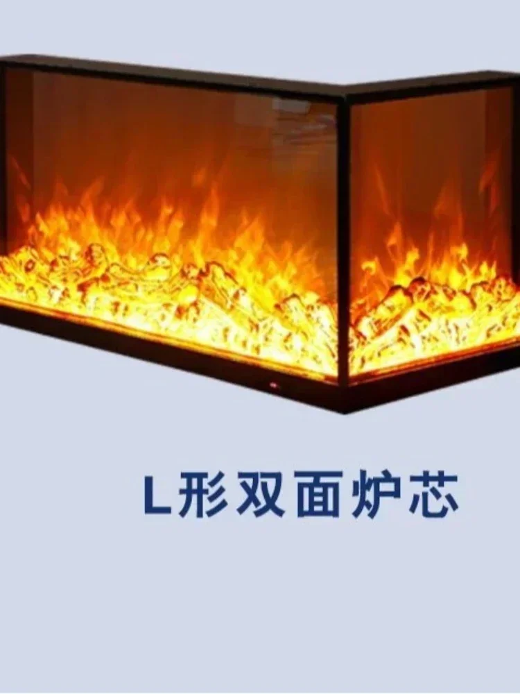 Embedded fireplace core European simulation flame background Electronic fireplace decoration, household fireplace cabinet