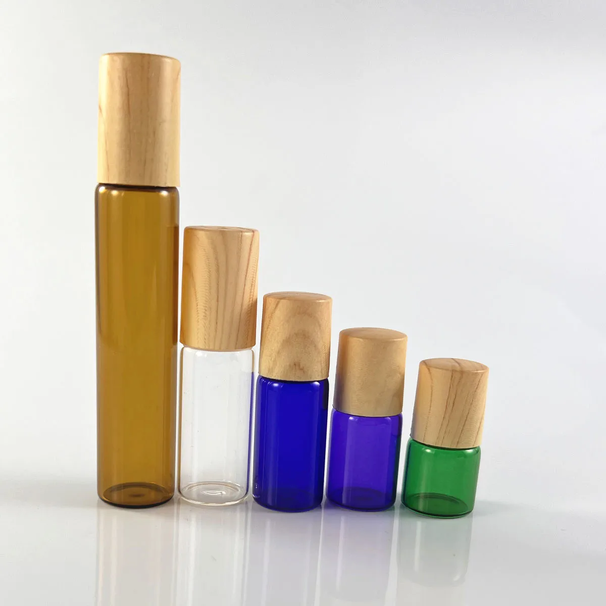 

Флаконы-роллеры из стекла 50x 100x 1/2/3/5/10 мл с пластиковыми крышками, пробники для эфирных масел с роликом из нержавеющей стали